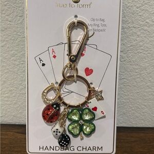 True to Form Gold and Green Handbag Charm